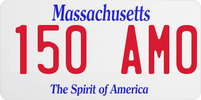 MA license plate 150AM0