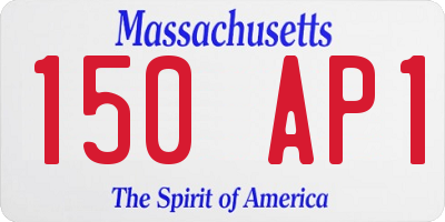 MA license plate 150AP1