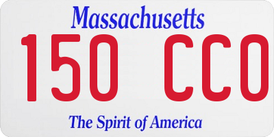 MA license plate 150CC0