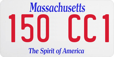 MA license plate 150CC1