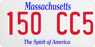 MA license plate 150CC5