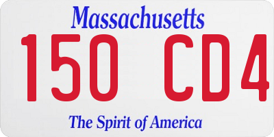 MA license plate 150CD4