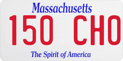 MA license plate 150CH0