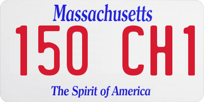 MA license plate 150CH1