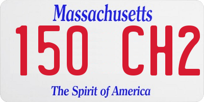 MA license plate 150CH2