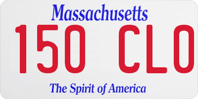 MA license plate 150CL0