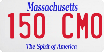 MA license plate 150CM0