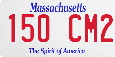 MA license plate 150CM2