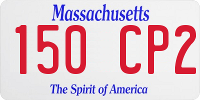 MA license plate 150CP2