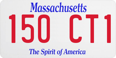 MA license plate 150CT1