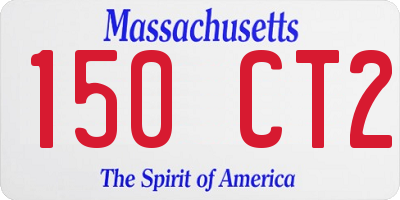 MA license plate 150CT2