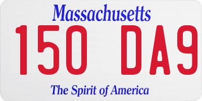 MA license plate 150DA9