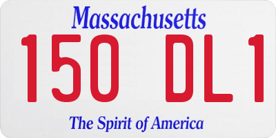 MA license plate 150DL1