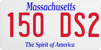 MA license plate 150DS2