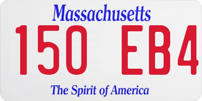 MA license plate 150EB4