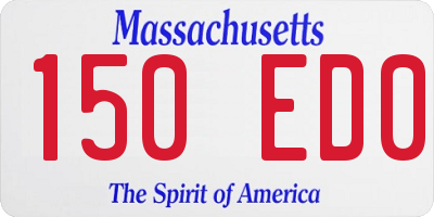 MA license plate 150ED0