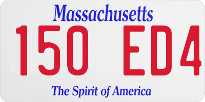 MA license plate 150ED4