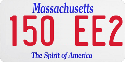 MA license plate 150EE2