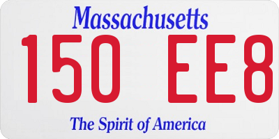 MA license plate 150EE8
