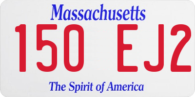 MA license plate 150EJ2