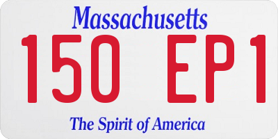 MA license plate 150EP1