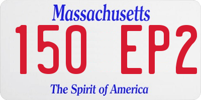 MA license plate 150EP2
