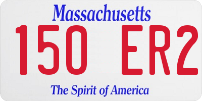 MA license plate 150ER2