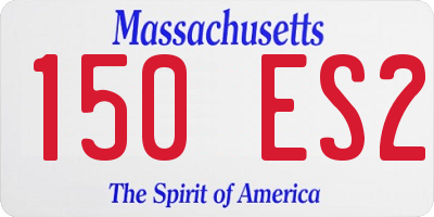 MA license plate 150ES2