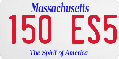 MA license plate 150ES5
