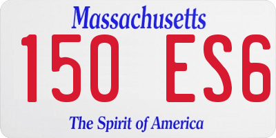 MA license plate 150ES6