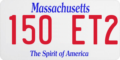 MA license plate 150ET2