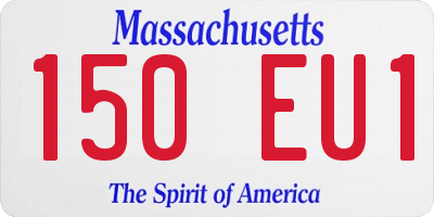 MA license plate 150EU1