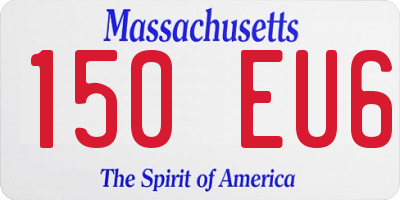 MA license plate 150EU6