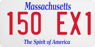 MA license plate 150EX1