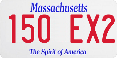 MA license plate 150EX2