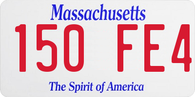 MA license plate 150FE4