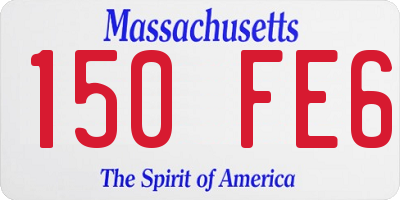 MA license plate 150FE6