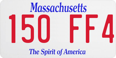 MA license plate 150FF4