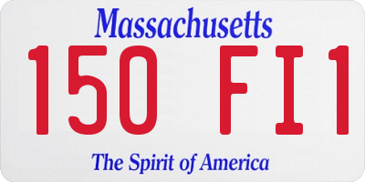 MA license plate 150FI1