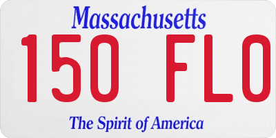 MA license plate 150FL0