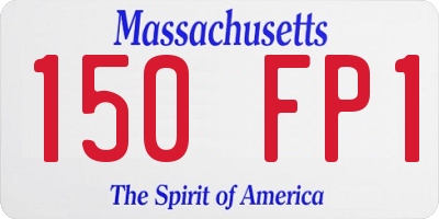 MA license plate 150FP1