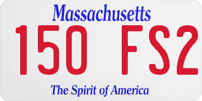 MA license plate 150FS2