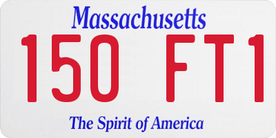 MA license plate 150FT1