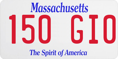 MA license plate 150GI0