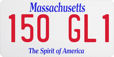 MA license plate 150GL1