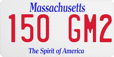 MA license plate 150GM2