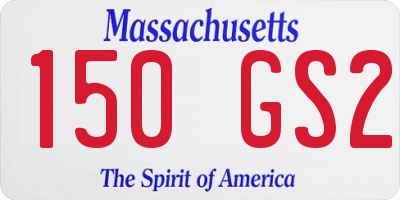 MA license plate 150GS2