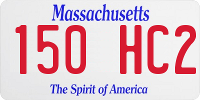 MA license plate 150HC2