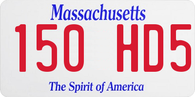 MA license plate 150HD5
