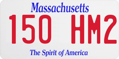 MA license plate 150HM2